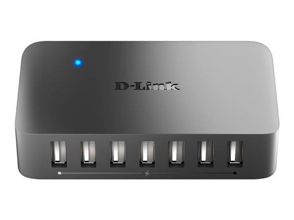 D-Link DUB H7 - Hub - 7 x USB 2.0 - stasjonær