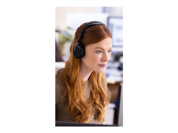 Jabra Evolve2 65 Flex UC Stereo - Headset - på örat - Bluetooth - trådlös - aktiv brusradering - USB-A - svart - Optimerad för UC