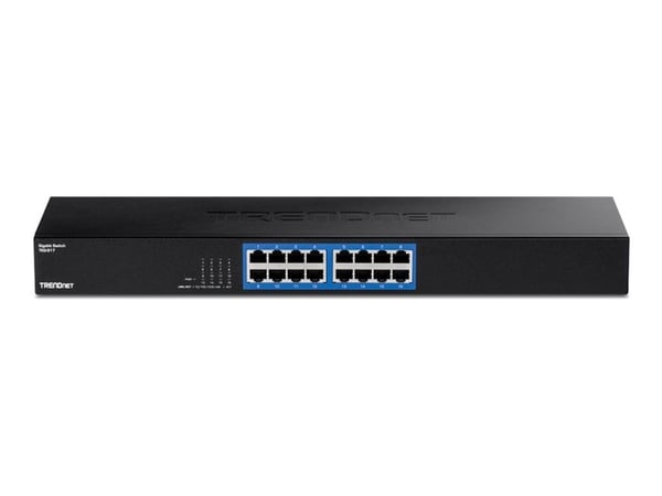 TRENDnet TEG S17 - Switch - 16 x 10/100/1000 - rackmonterbar - TAA-samsvar