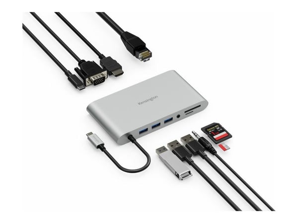 Kensington UH1440P - Dokkingstasjon - USB-C 3.2 Gen 1 / Thunderbolt 3 / Thunderbolt 4 - DP, HDMI, VGA - 1GbE