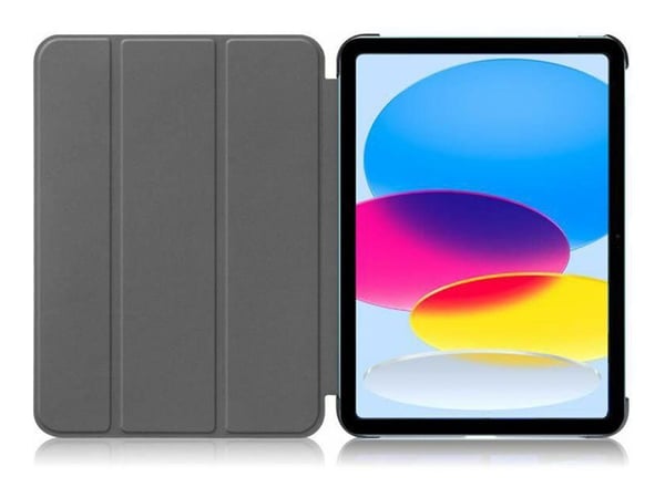CoreParts - Lommebok for nettbrett - tri-fold caster, with auto-wake function - polyuretanlær - svart - for Apple 10.9-inch iPad (10. generasjon)
