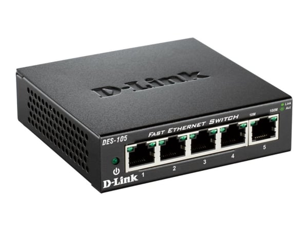 D-Link DES-105, Uhåndtert, L2, Full tosidig