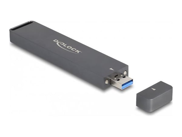 Delock - Drevkabinett - external enclosure for M.2 NVME PCIe SSD or SATA SSD with USB 10 Gbps Type-A male - M.2 - M.2 NVMe Card / SATA 6Gb/s - USB ...