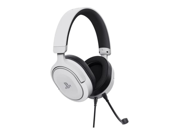 Trust GXT 498 FORTA - Hodesett - full størrelse - kablet - 3,5 mm jakk - hvit