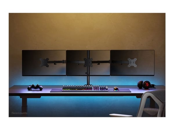 Neomounts FPMA-D550D3 - Monteringssett - full bevegelse - for 3 LCD-skjermer - stål - svart - skjermstørrelse: 10"-27" - klemmemonterbar, malje, sk...
