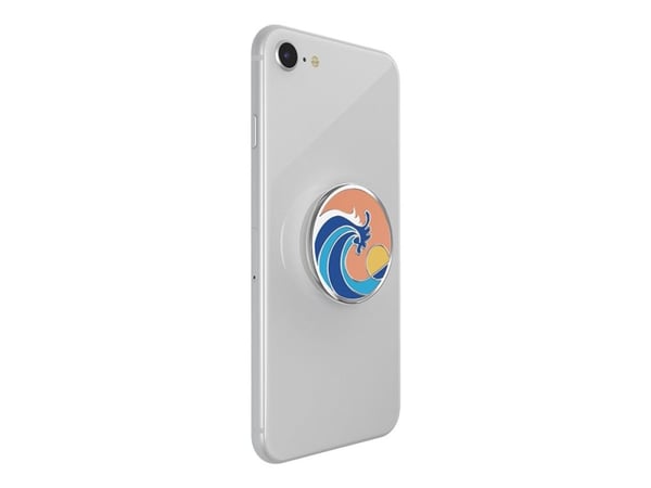 PopSockets PopGrip - Fingergrep/stativ for mobiltelefon, nettbrett - byttbar - Ride the Wave