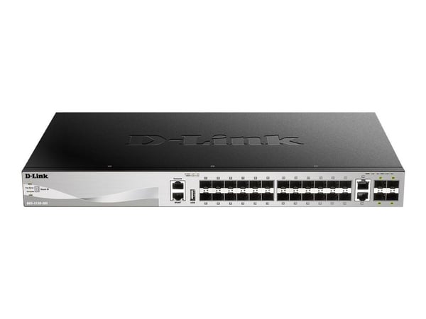 D-Link DGS 3130-30S - Switch - L3 Lite - Styrt - 30 x SFP + 2 x 10 Gigabit Ethernet + 4 x 10 Gigabit SFP+