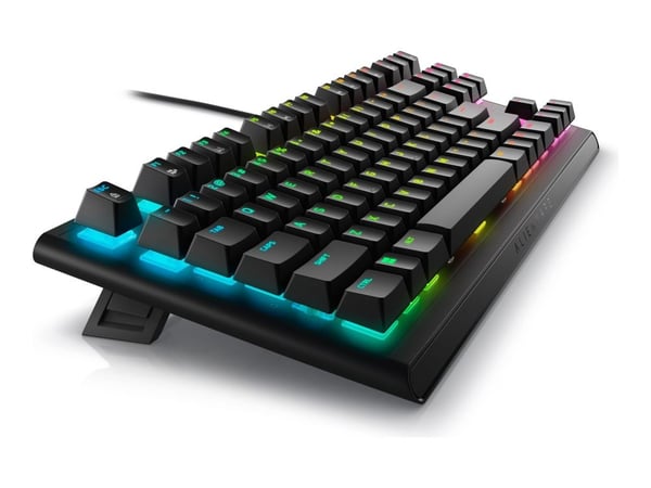 Alienware AW420K - Pöytäkirja - lukoton - pussiton - USB - tastkontakt: CHERRY MX Red - Dark Side of the Moon (KIRSI MX Punainen - Kuun pimeä puoli)