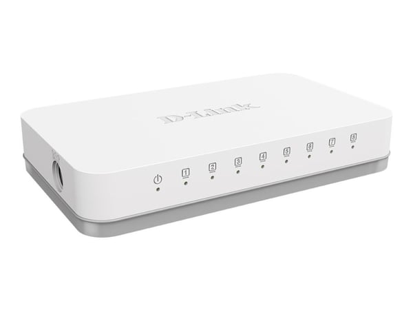D-Link GO-SW-8GE - Switch - ikke-styrt - 8 x 10/100/1000 - stasjonær