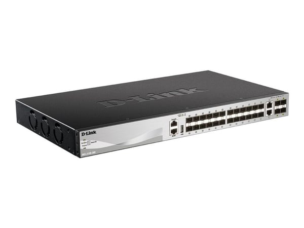 D-Link DGS 3130-30S - Switch - L3 Lite - Styrt - 30 x SFP + 2 x 10 Gigabit Ethernet + 4 x 10 Gigabit SFP+
