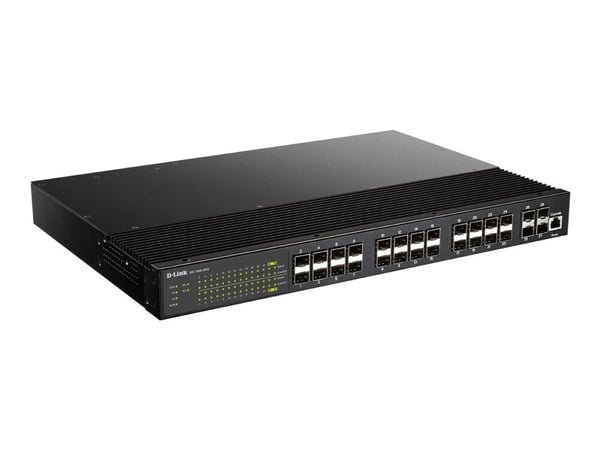 D-Link DIS 700G-28XS - Switch - L2+ - Styrt - 24 x Gigabit SFP + 4 x 10 Gigabit SFP+ - rackmonterbar