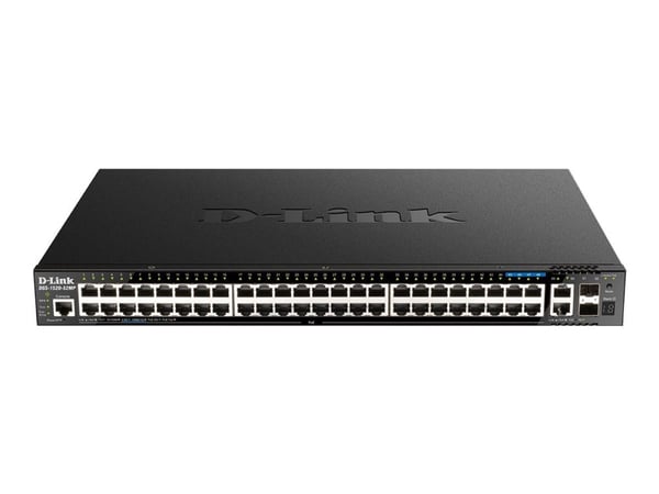 D-Link DGS 1520-52MP - Switch - L3 - smart - 44 x 10/100/1000 (PoE+) + 4 x 2.5GBase-T (PoE+) + 2 x 10 Gigabit Ethernet + 2 x 10 Gigabit SFP+ - rack...