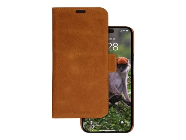 dbramante1928 Lynge, Folio-kotelo, Apple, iPhone 15 Pro Max, Ruskea