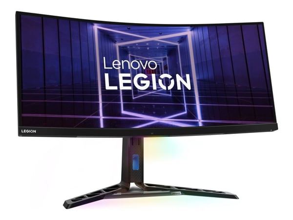 Lenovo Legion Y34wz-30 - LED-skjerm - kurvet - 34" - 3440 x 1440 UWQHD @ 165 Hz - VA - 1200 cd/m² - 3000:1 - DisplayHDR 1000 - 1 ms - 2xHDMI, Displ...