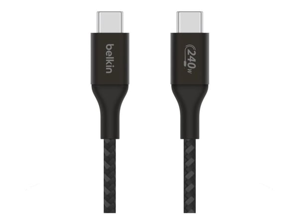 Belkin CAB015bt1MBK, 1 m, USB C, USB C, USB 2.0, Musta