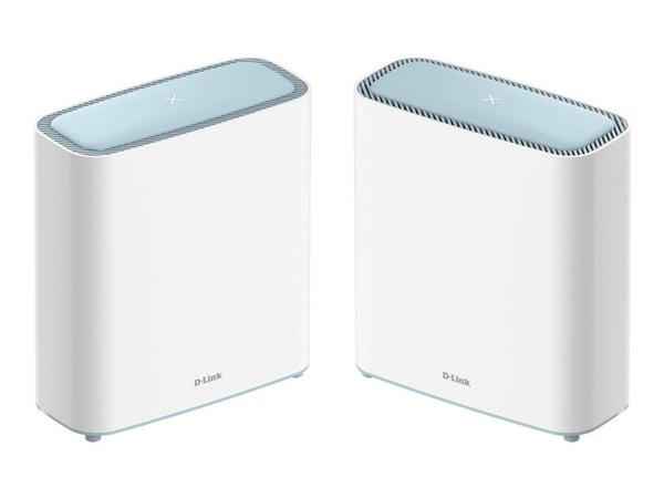 D-Link EAGLE PRO AI M32-2 - Wi-Fi-system - (2 rutere) - inntil 510 kvm - maske 1GbE - Wi-Fi 6 - Dobbeltbånd