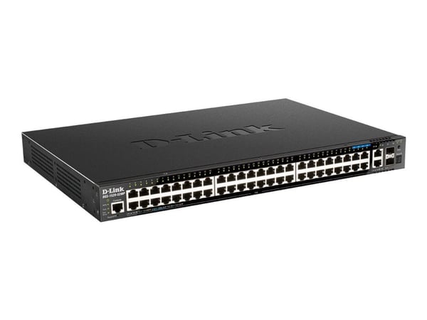 D-Link DGS 1520-52MP - Switch - L3 - smart - 44 x 10/100/1000 (PoE+) + 4 x 2.5GBase-T (PoE+) + 2 x 10 Gigabit Ethernet + 2 x 10 Gigabit SFP+ - rack...