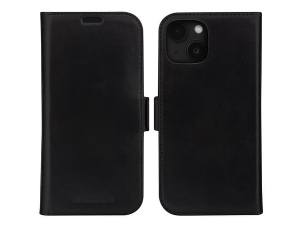 dbramante1928 Lynge, Folio-kotelo, Apple, iPhone 15, Musta