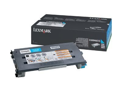 Lexmark - Høy ytelse - cyan - original - tonerpatron LCCP - for Lexmark C500n, X500n, X502n