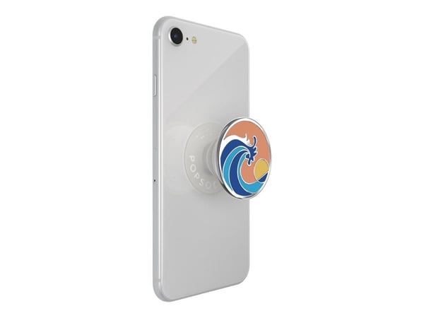 PopSockets PopGrip - Fingergrep/stativ for mobiltelefon, nettbrett - byttbar - Ride the Wave