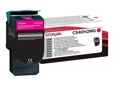 Lexmark - High Yield - magenta - alkuperäinen - värikasetti LCCP - Lexmark C540, C543, C544, C546, X543, X544, X546, X548 - värikasetti