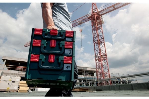 Metabo 626892000, Verktøykasse (hard), Akrylonitril-butadien-styren (ABS), Grønn, Rød, 14,1 l, 296 mm, 496 mm