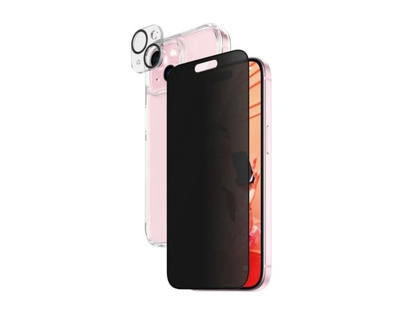 PanzerGlass Privacy 3-in-1-Pack iPhone 2023 6.1, Apple, Apple - iPhone 15, Asennus kuivana, Iskunkestävä, Läpinäkyvä, 1 kpl