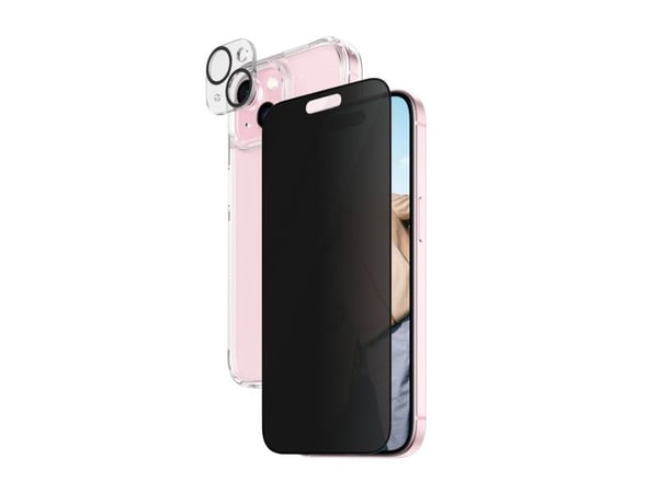 PanzerGlass Privacy 3-in-1-Pack iPhone 2023 6.1, Apple, Apple - iPhone 15, Asennus kuivana, Iskunkestävä, Läpinäkyvä, 1 kpl