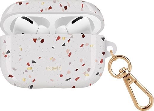 UNIQ Coehl Terrazzo-etui til AirPods Pro (naturlig hvit) UNIQ Coehl Terrazzo-etui til AirPods Pro (naturlig hvit)