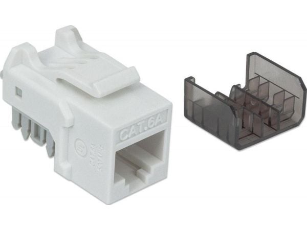 Intellinet 513791 keystone-modul C6A UTP hvit Intellinet 513791 keystone-modul C6A UTP hvit