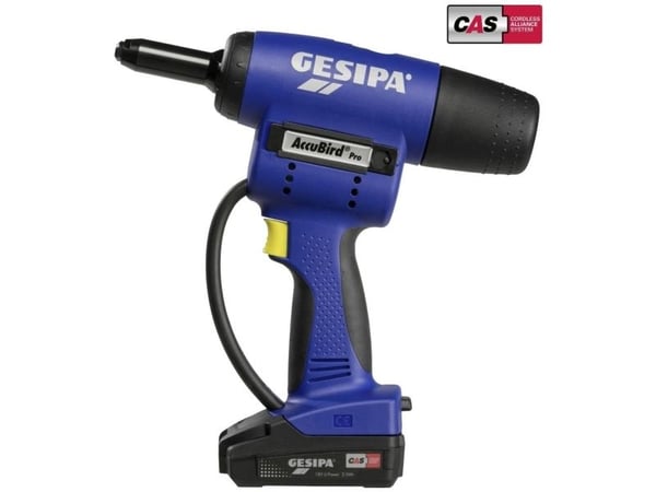 Ladbar naglepistol GESIPA AccuBird PRO CAS 2x2Ah/18V