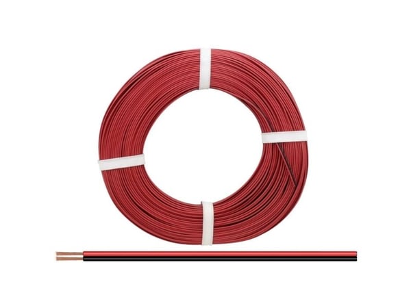 Donau Elektronik 250-01-25 Johdin 2 x 0,50 mm² punainen, musta 25 m