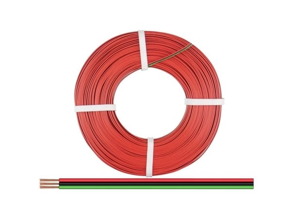Donau Elektronik 325-014-25 Kabel 3 x 0,25 mm² + 3 x 0,25 mm² Röd, Svart, Grön 25 m