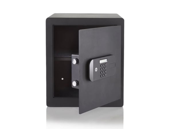 Yale YSEB/400/EB1, Frittstående safe, Sort, Kombinasjonslås, Stål, Gulv/vegg, 2 hyller