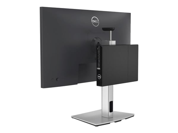 Dell Pro Micro MFS22 - Skjerm/stasjonær-stativ - 19"-27" - sølv - for OptiPlex 3000, 5000, 70XX; Pro Micro Plus QBM1250, Micro QCM1250, Micro QCM1255