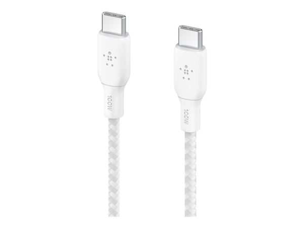 Belkin BOOST CHARGE, 2 m, USB C, USB C, USB 2.0, 480 Mbit/s, Valkoinen