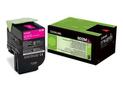 Lexmark 802M, 1000 sivua, Magenta, 1 kpl