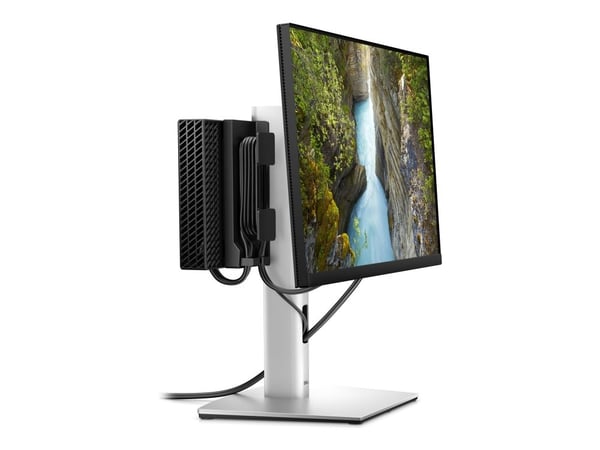 DELL MFS22, 5,8 kg, 48,3 cm (19"), 68,6 cm (27"), 100 x 100 mm, Korkeudensäätö, Hopea, Musta