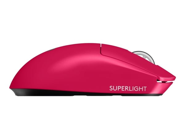 Logitech G PRO X SUPERLIGHT 2 - Mus - gaming - optisk - 5 knapper - trådløs - 2.4 GHz - USB Logitech LIGHTSPEED-mottaker - rosa