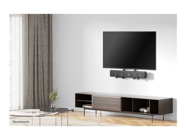 Neomounts AWL29-650BL1 - Monteringssett (universalmontering) - for soundbar - svart - over skjerm, under skjerm
