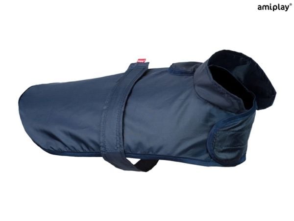 Ami Play regnponcho til hund Birstol 32 x 26-40 x 32-57 cm marineblå