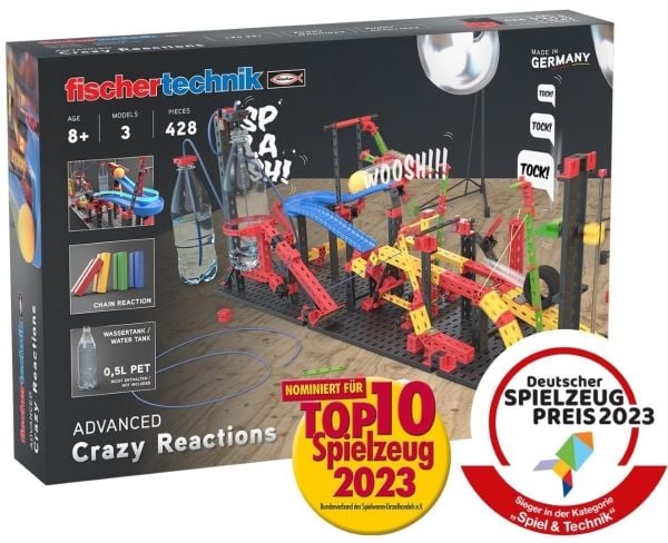 fischertechnik 569018 Crazy Reactions Eksperimenter byggesett fra 8 år