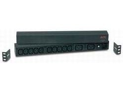 APC Basic Rack-Mount PDU - Tehonjakoyksikkö (räkkiversio) - AC 208/230 V - tulo: IEC 60320 C20 - lähtöliittimet: 12 - 1U - musta