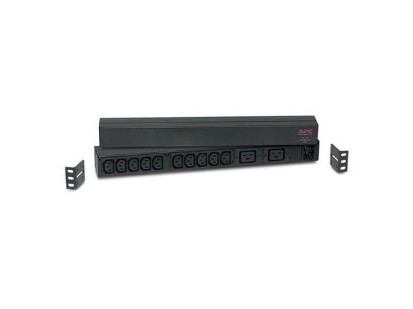 APC Basic Rack-Mount PDU - Tehonjakoyksikkö (räkkiversio) - AC 208/230 V - tulo: IEC 60320 C20 - lähtöliittimet: 12 - 1U - musta