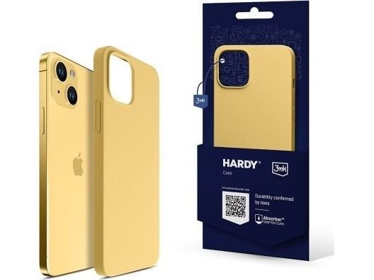 3MK Silicone MagCase gult etui til Apple iPhone 15