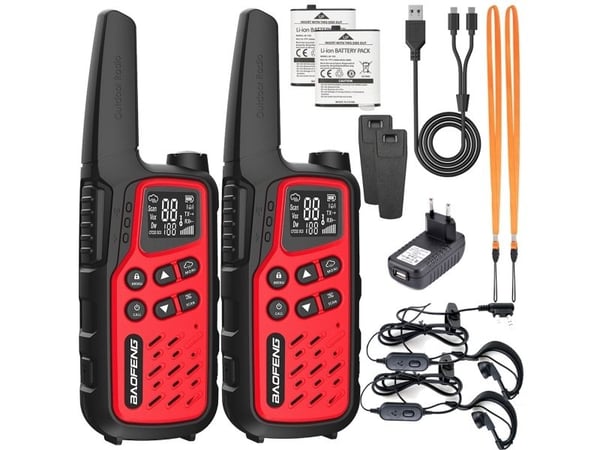 Walkie-talkie Baofeng BF-T25E Rød