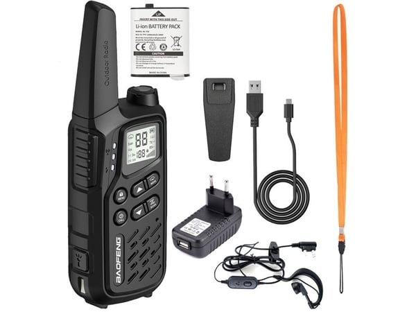 Baofeng BF-T25E radiopuhelin musta