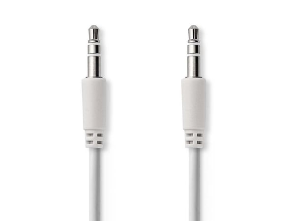 Nedis CAGP22010WT10, 3.5mm, 3.5mm, Kobberbelagt stål (CCS), 1 m, Hvit