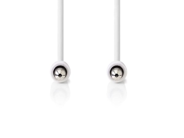 Nedis CAGP22010WT10, 3.5mm, 3.5mm, Kobberbelagt stål (CCS), 1 m, Hvit