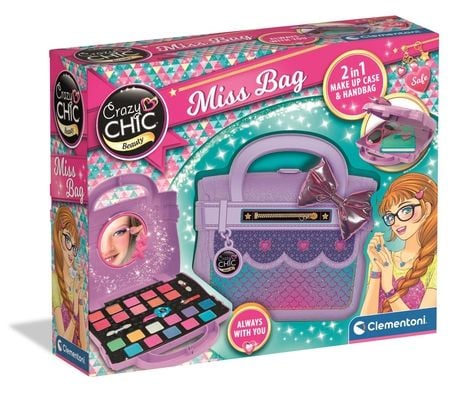 Clementoni Crazy Chic Miss Bag, Sminkesett for barn, 6 år, Flerfarget